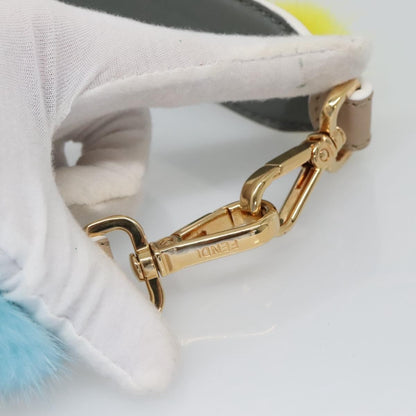 Fendi Pom Pom Strap You Shoulder Strap Leather and Fur, MULTICOLOUR, LEATHER, Straps