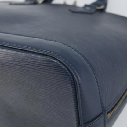 Louis Vuitton Alma Handbag Epi Leather, NAVY, LEATHER, Handbag