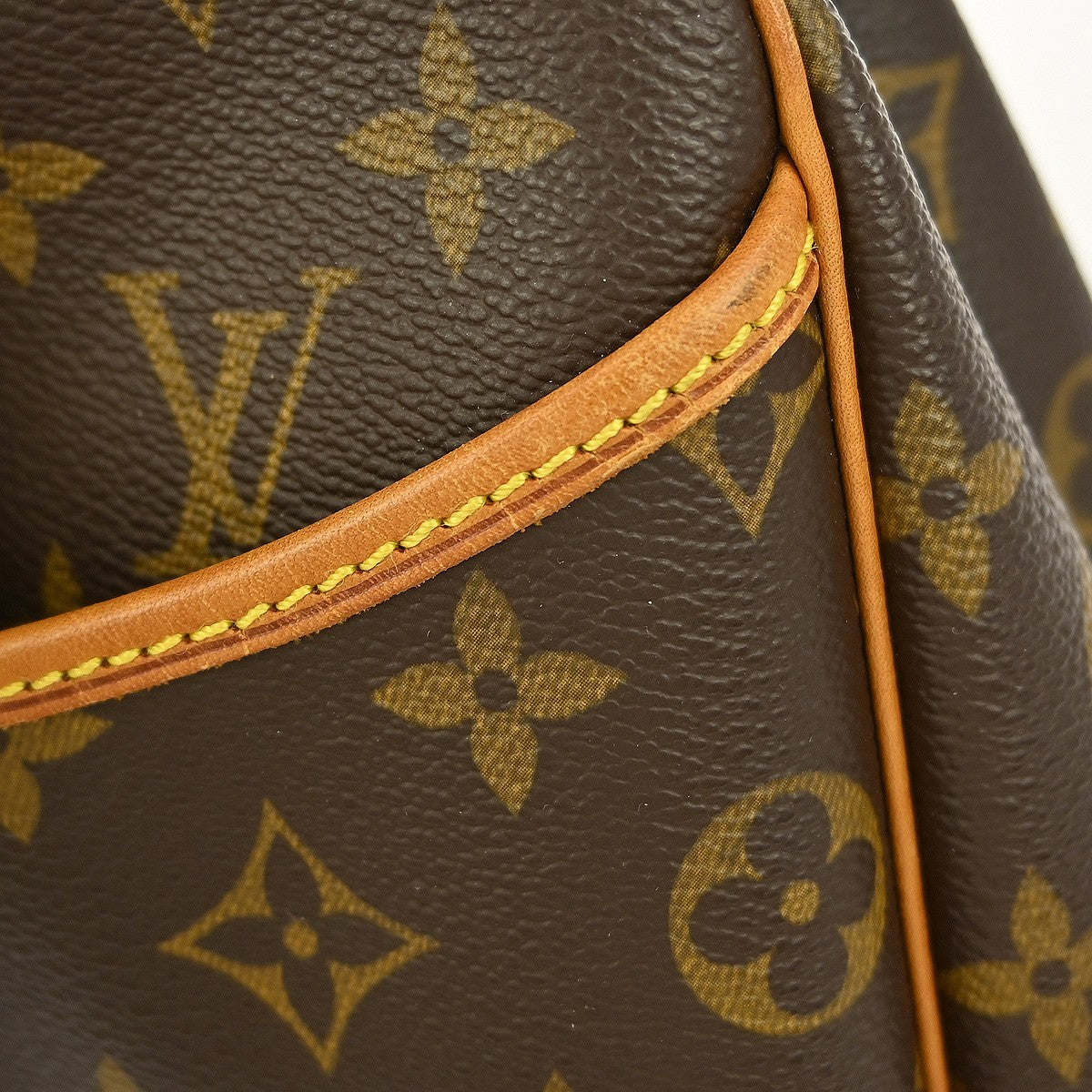 Louis Vuitton Deauville Handbag Monogram Canvas, BROWN, CANVAS, Handbag