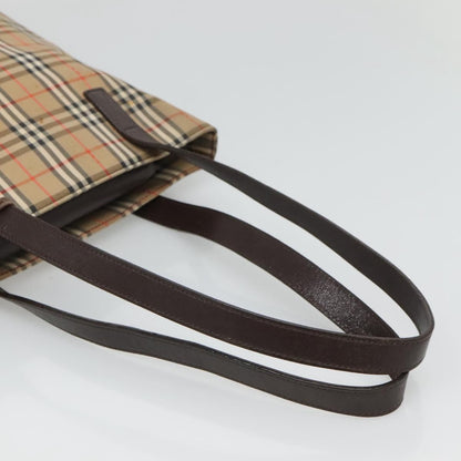 Burberry Nova Check Tote canvas check pattern, BEIGE, CANVAS, Tote bag