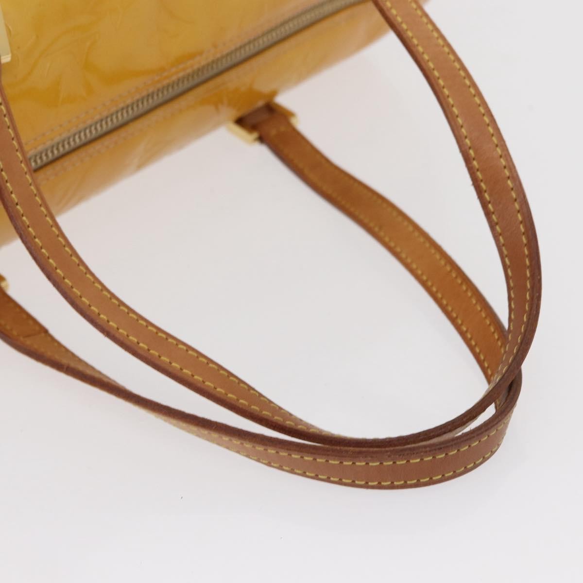 Louis Vuitton Bedford Handbag Monogram Vernis, YELLOW, PATENT_LEATHER, Handbag