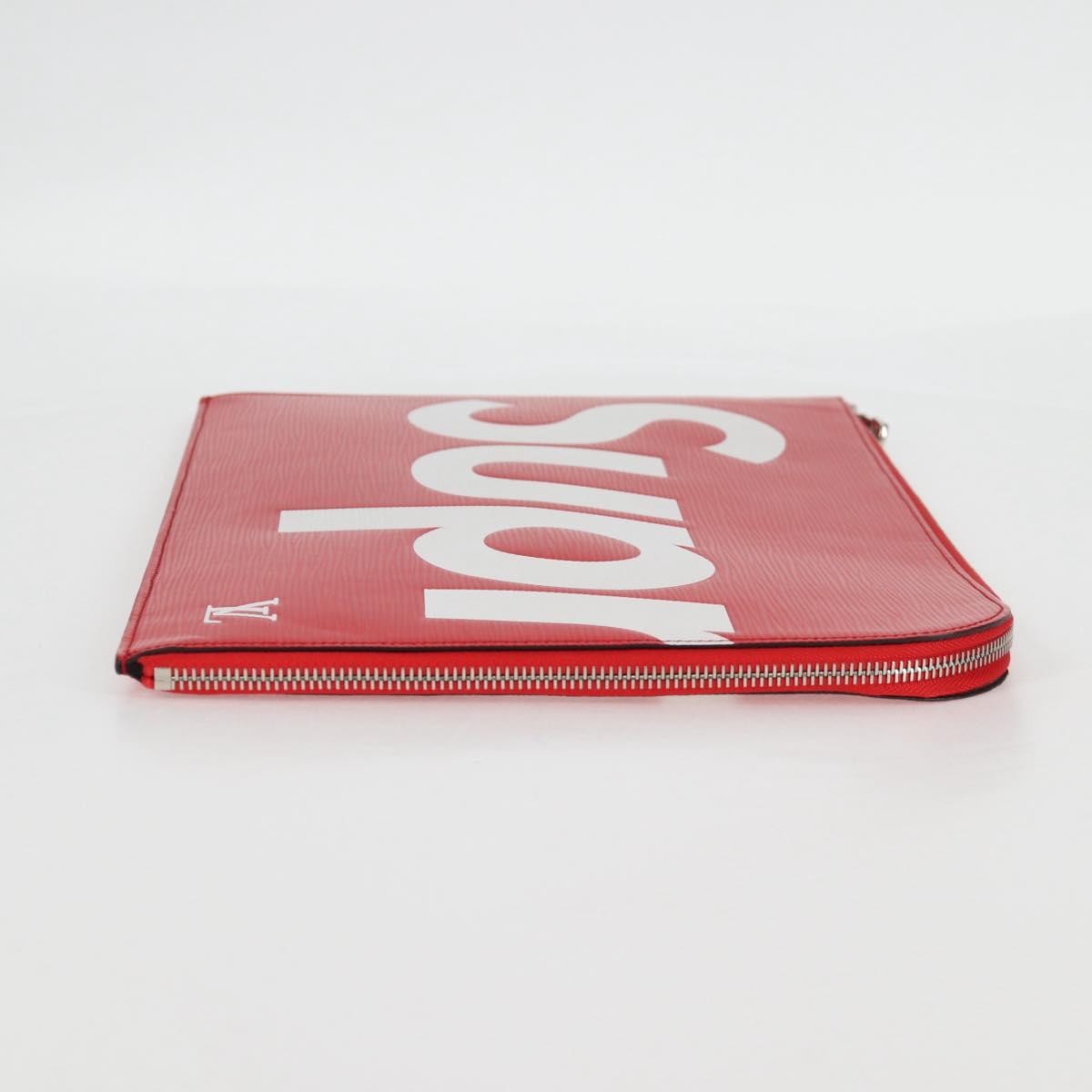 Louis Vuitton Pochette Jour Limited Edition Supreme Epi Leather, RED, LEATHER, Clutche & pouche