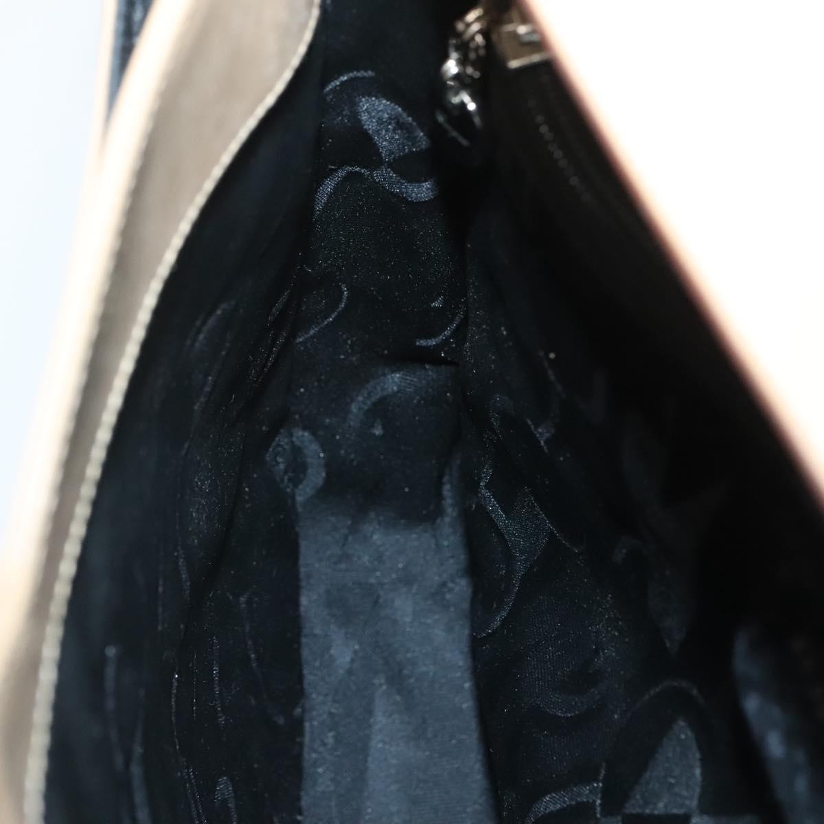 Salvatore Ferragamo Gancini Shoulder Bag Patent Leather, BEIGE, PATENT_LEATHER, Shoulder bag