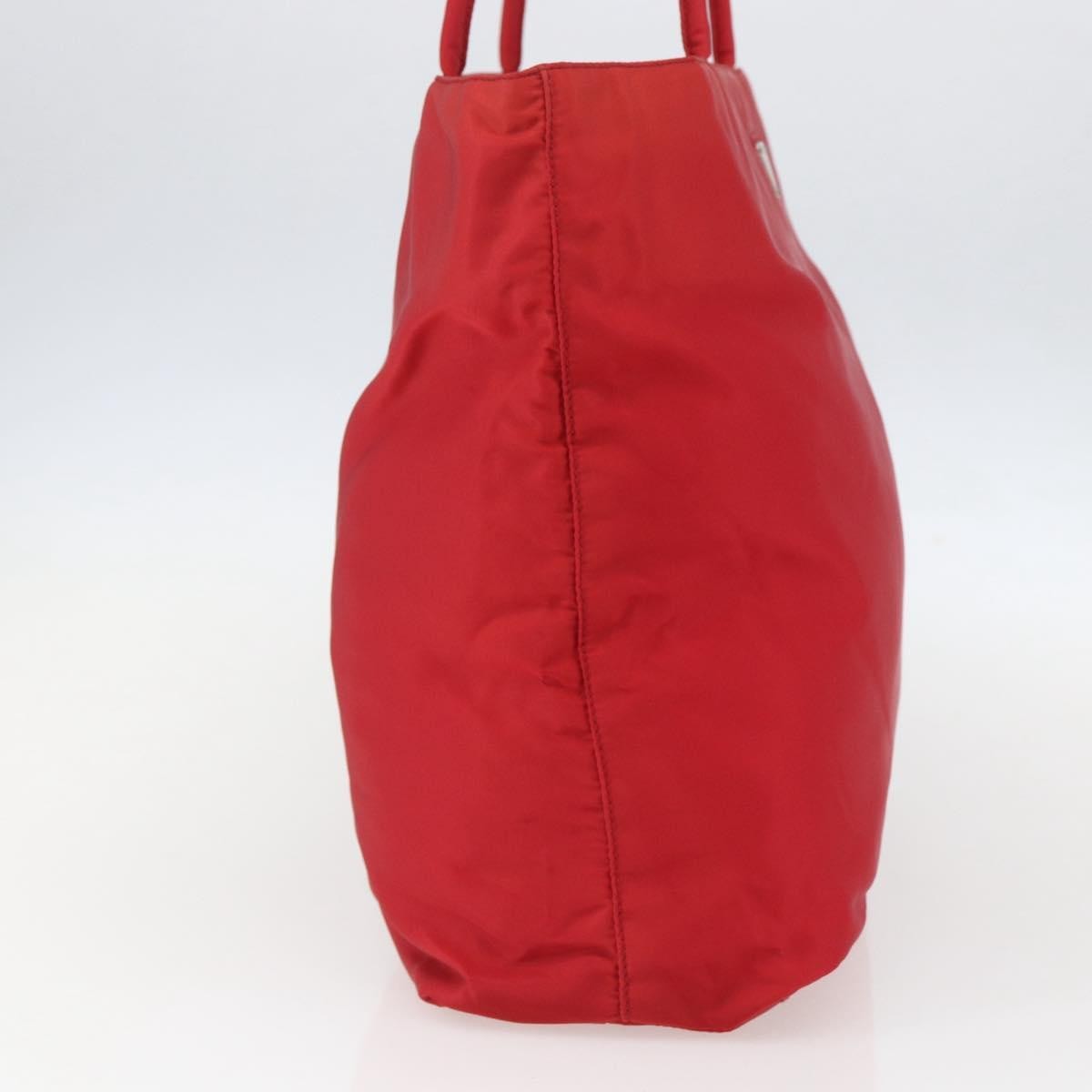 Prada Vintage Zip Tote Tessuto, RED, NYLON, Tote bag