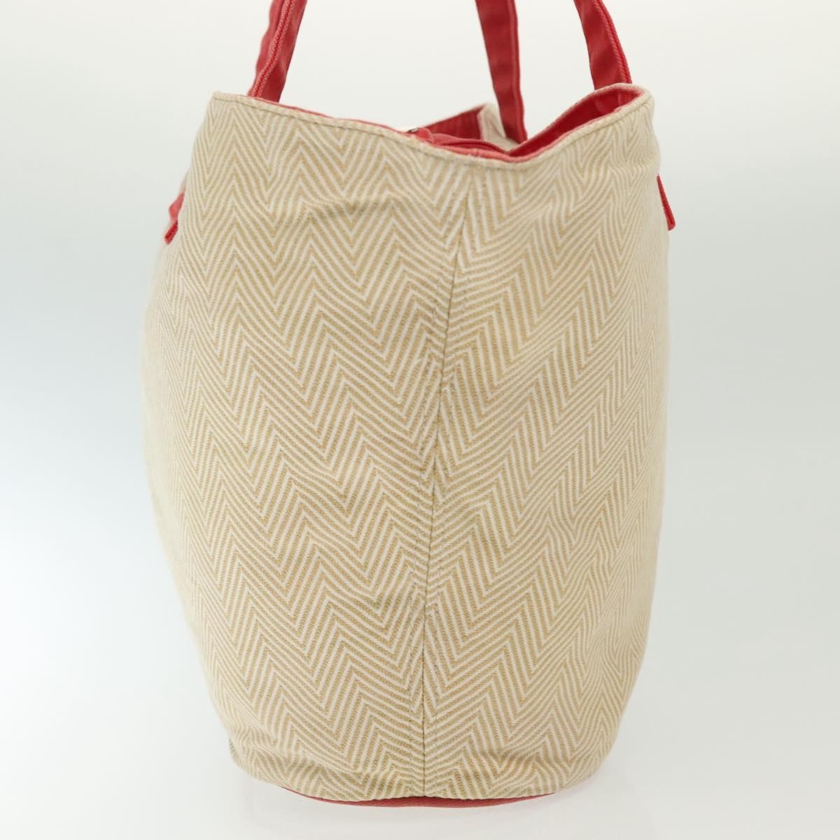 Hermes Panier De Plage Handbag Canvas, BEIGE, CANVAS, Tote bag