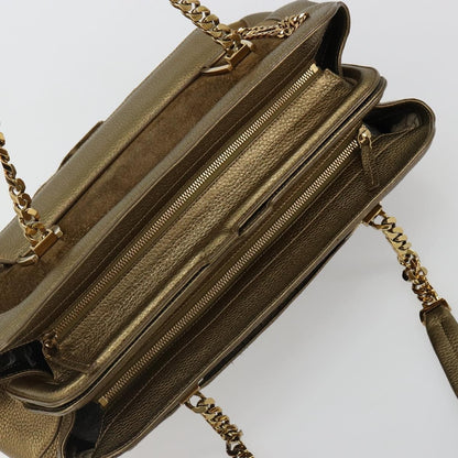 cartier Chain Ladonia Shoulder Bag Leather, Gold, Suede, Tote Bag