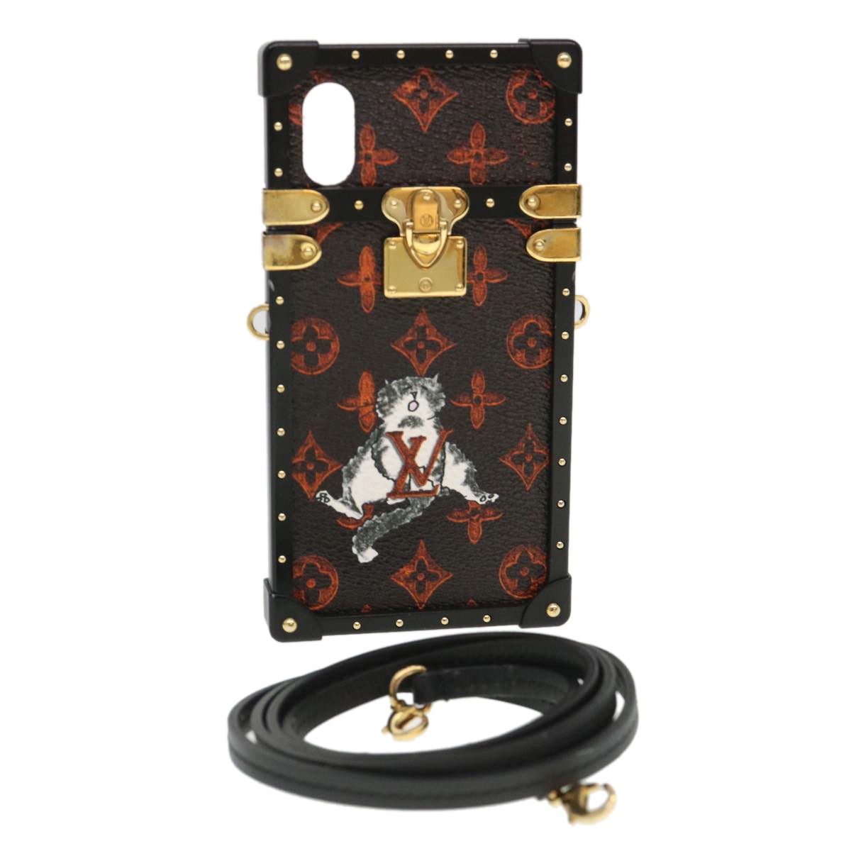 Louis Vuitton Bumper iPhone Case Shoulder Strap Canvas, BLACK, CANVAS, Tech accessory