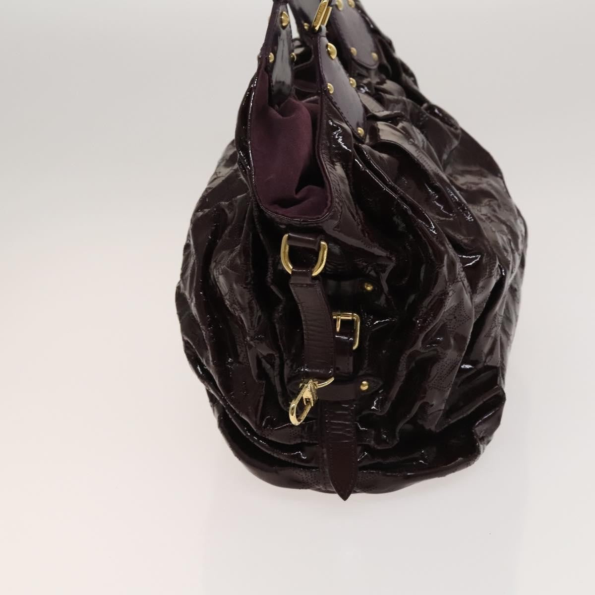 Louis Vuitton Surya Tote bag Mahina Patent Leather, PURPLE, CANVAS, Tote bag