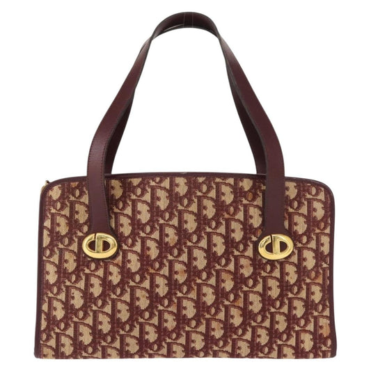 Christian Dior Vintage Trotter Handbag Canvas, RED, CANVAS, Handbag