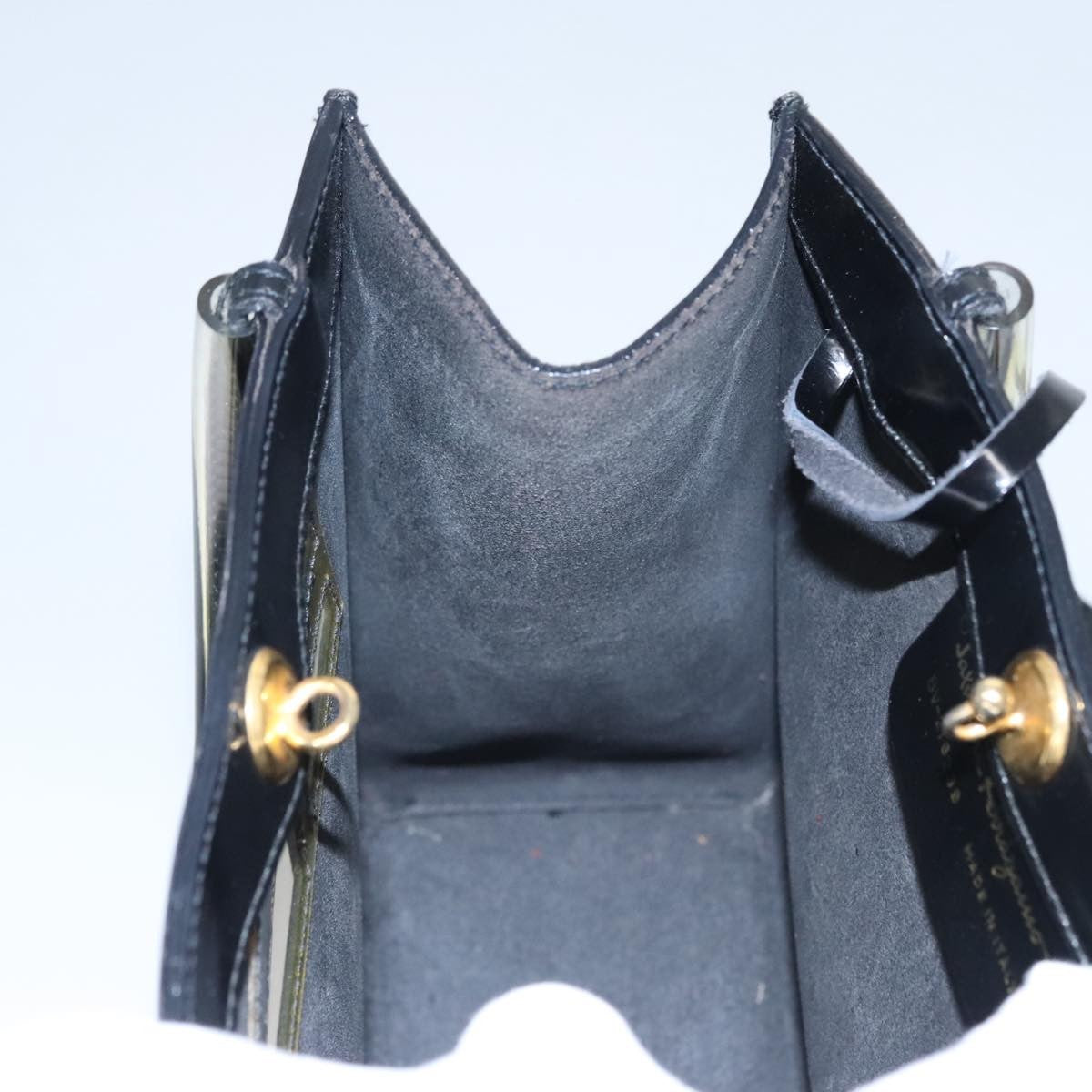 Salvatore Ferragamo Shopper Tote Patent Leather, BLACK, PATENT_LEATHER, Tote bag