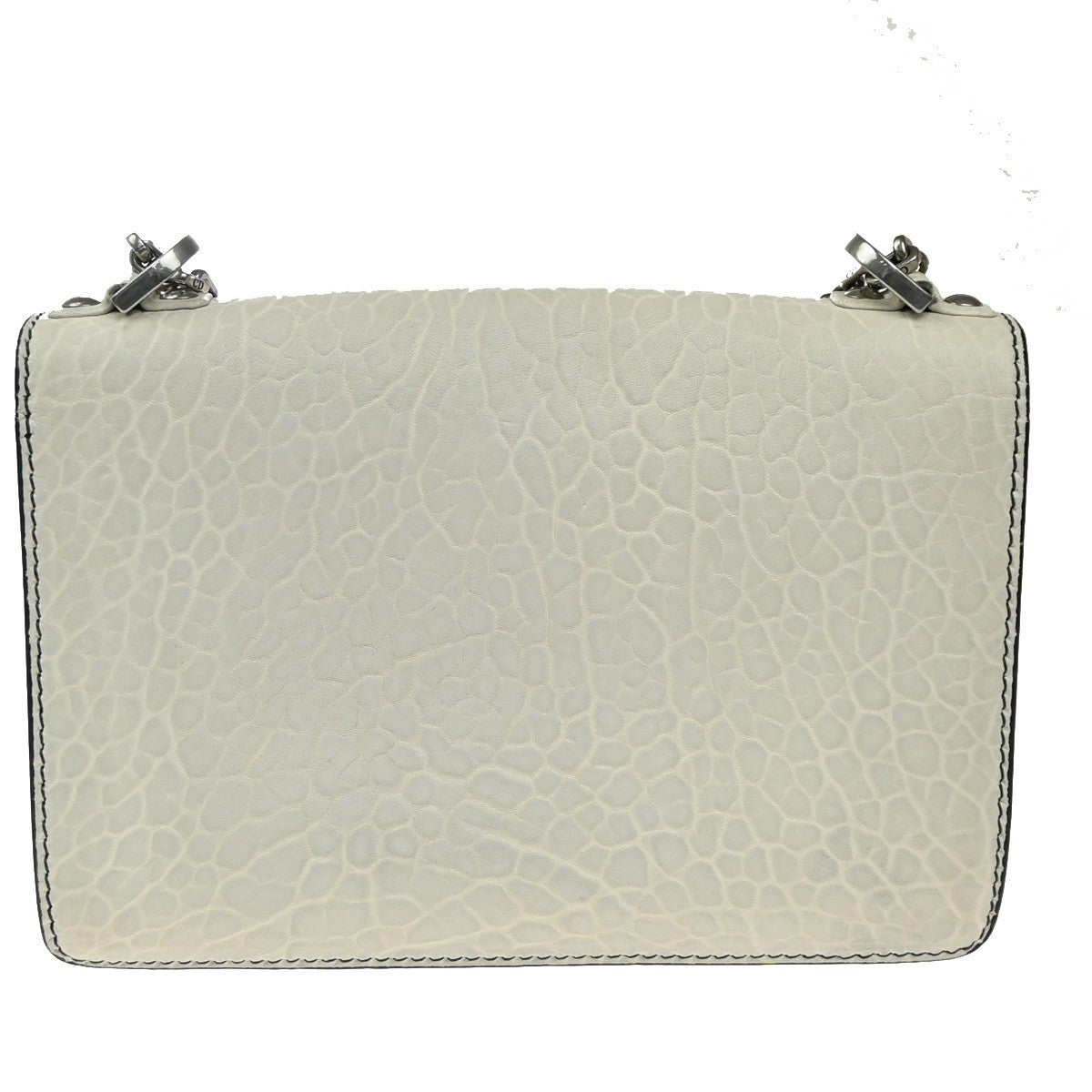 Christian Dior J'Adior Flap Bag Canyon Grained Lambskin with Mosaic Detail, White, Leather, Shoulder Bag