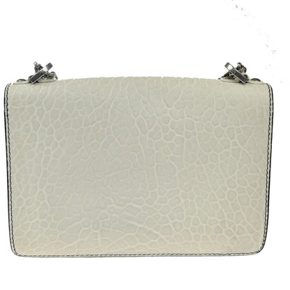 Christian Dior J'Adior Flap Bag Canyon Grained Lambskin with Mosaic Detail, White, Leather, Shoulder Bag
