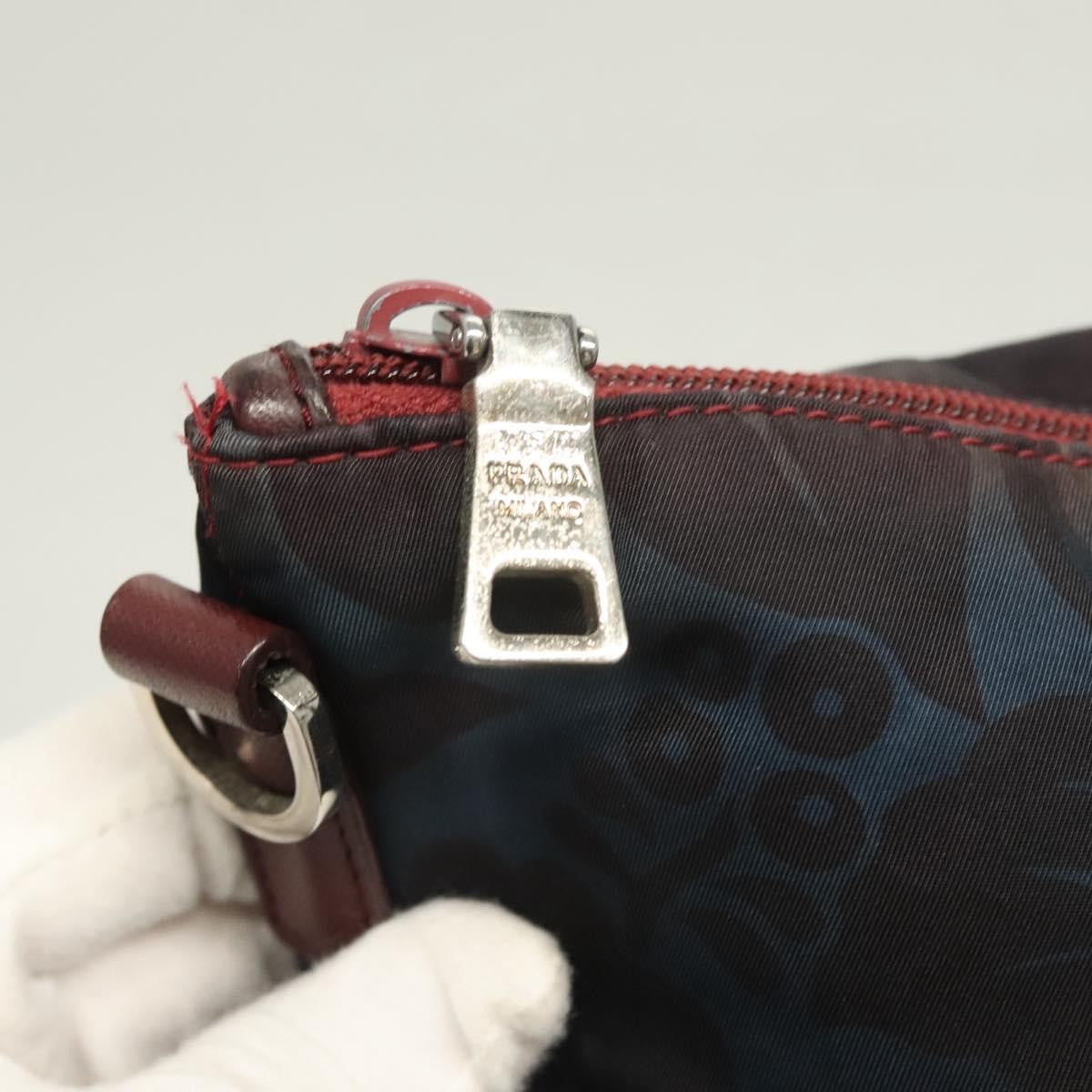 Prada Convertible Tote Printed Tessuto with Saffiano, BLUE, NYLON, Tote bag