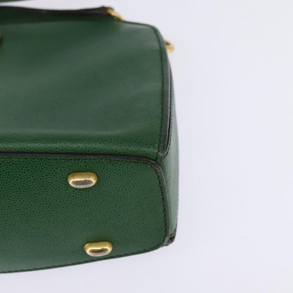 Celine Shoulder Bag Leather, GREEN, LEATHER, Shoulder bag
