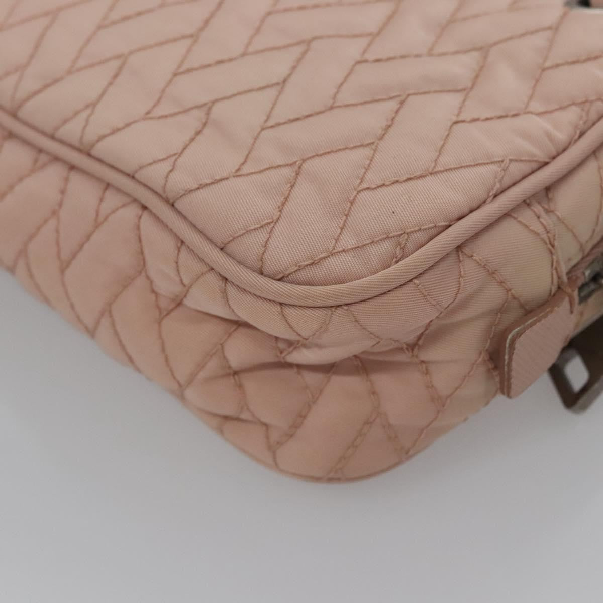 Prada Camera Bag Quilted Tessuto, PINK, NYLON, Crossbody bag