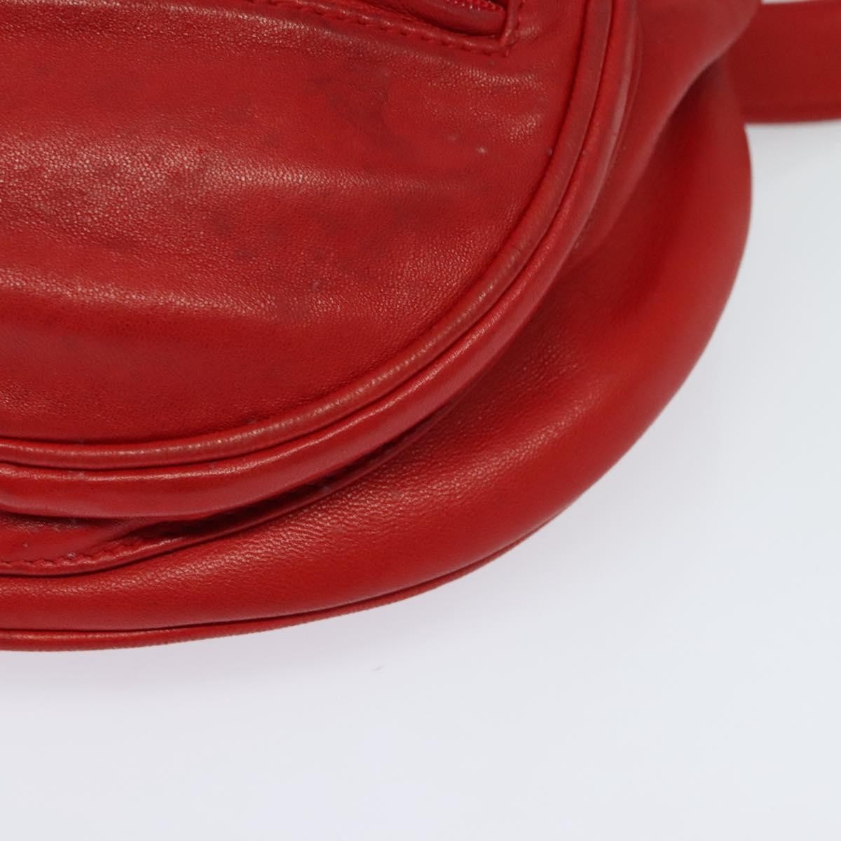 Gucci Waist Bag Leather, RED, LEATHER, Shoulder bag