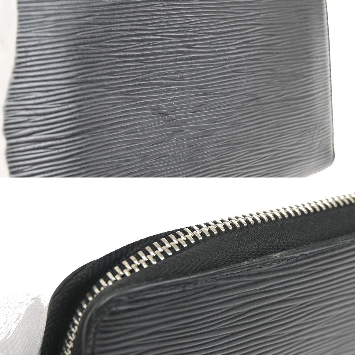 Louis Vuitton Zippy Organizer Epi Leather, BLACK, LEATHER, Wallets