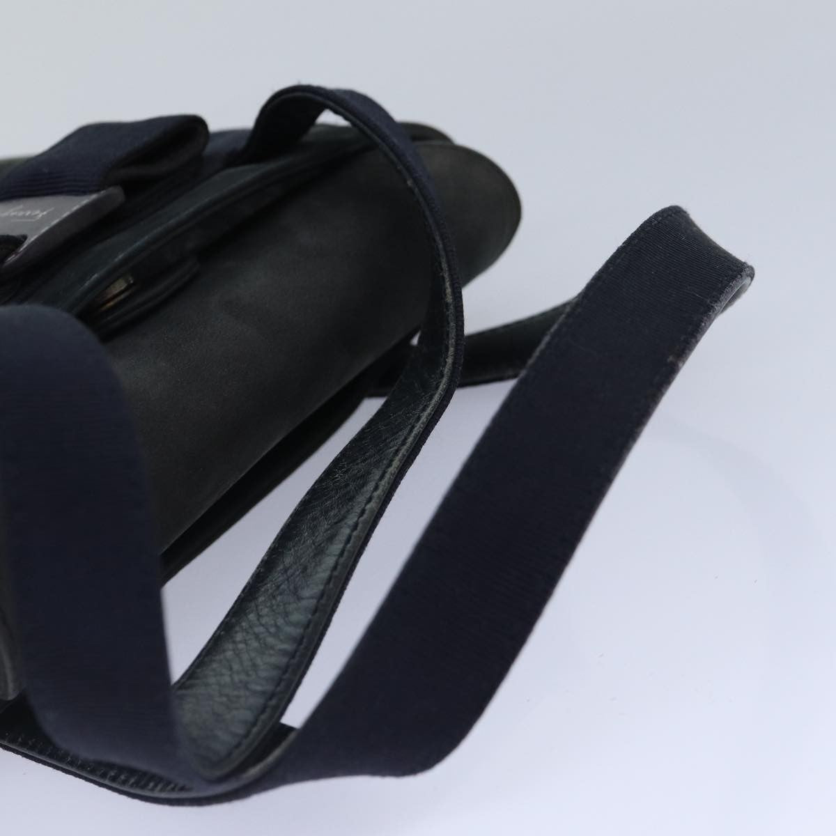 Salvatore Ferragamo Vara Bow Top Handle Bucket Bag Suede, NAVY, SUEDE, Handbag