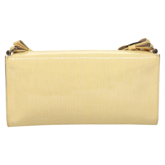 Salvatore Ferragamo Vala Shoulder Bag Patent Leather, YELLOW, PATENT_LEATHER, Shoulder bag