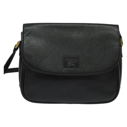 Burberry Vintage Crossbody Bag Leather, BLACK, LEATHER, Shoulder bag