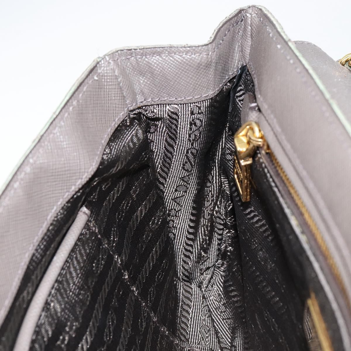 Prada Pushlock Chain Flap Bag Quilted Tessuto, KHAKI, NYLON, Shoulder bag