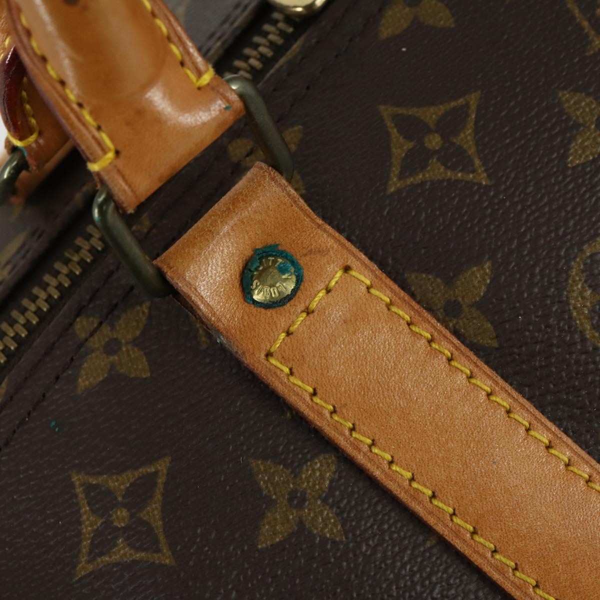 Louis Vuitton Keepall Bag Monogram Canvas, BROWN, CANVAS, Travel bag