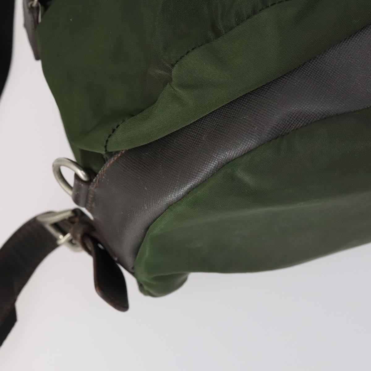 Prada Double Front Pocket Backpack Tessuto, KHAKI, NYLON, Backpack