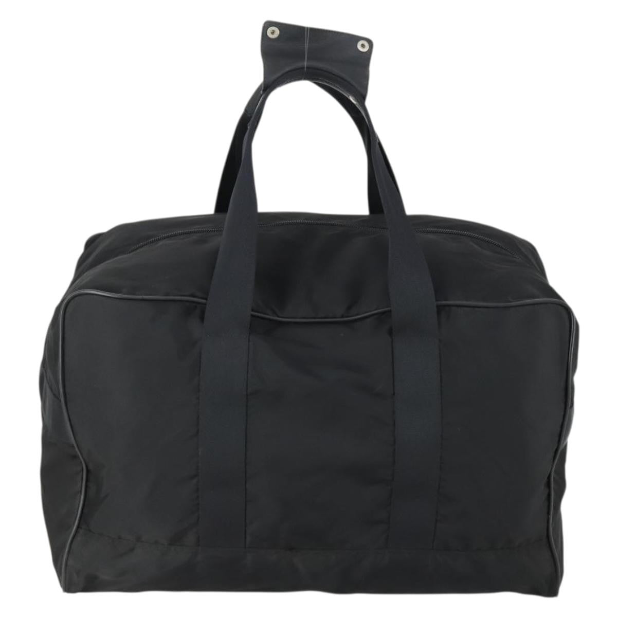 Prada Weekend Duffle Bag Tessuto, BLACK, NYLON, Travel bag