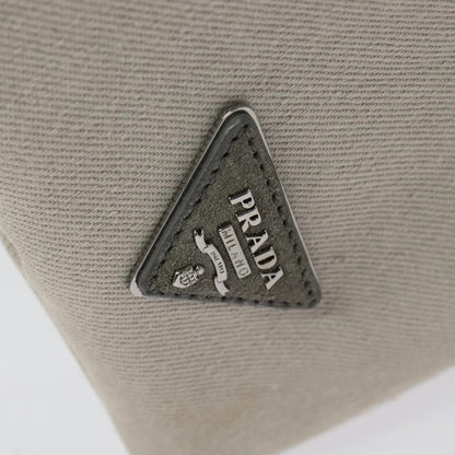 Prada Canapa Convertible Tote Rhinestone Embellished Denim, GRAY, CANVAS, Handbag