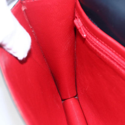 Celine Clutch Bag Leather, NAVY, LEATHER, Clutche & pouche