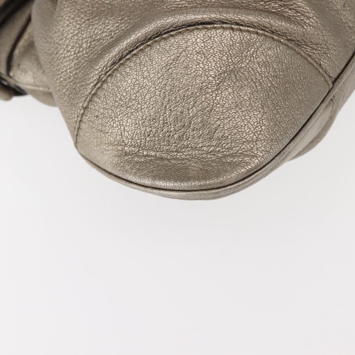 Salvatore Ferragamo Gancini Tote Leather, GOLD, LEATHER, Tote bag