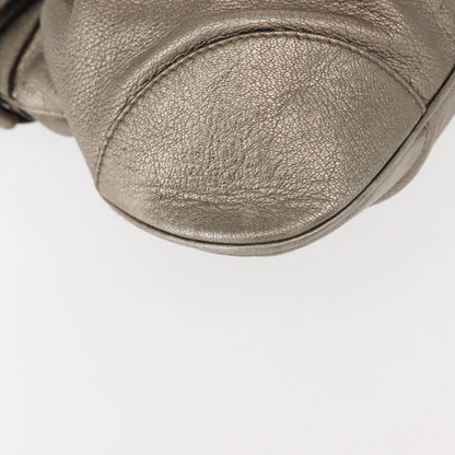 Salvatore Ferragamo Gancini Tote Leather, GOLD, LEATHER, Tote bag