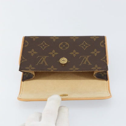 Louis Vuitton Florentine Waist Bag Monogram Canvas, BROWN, CANVAS, Clutche & pouche