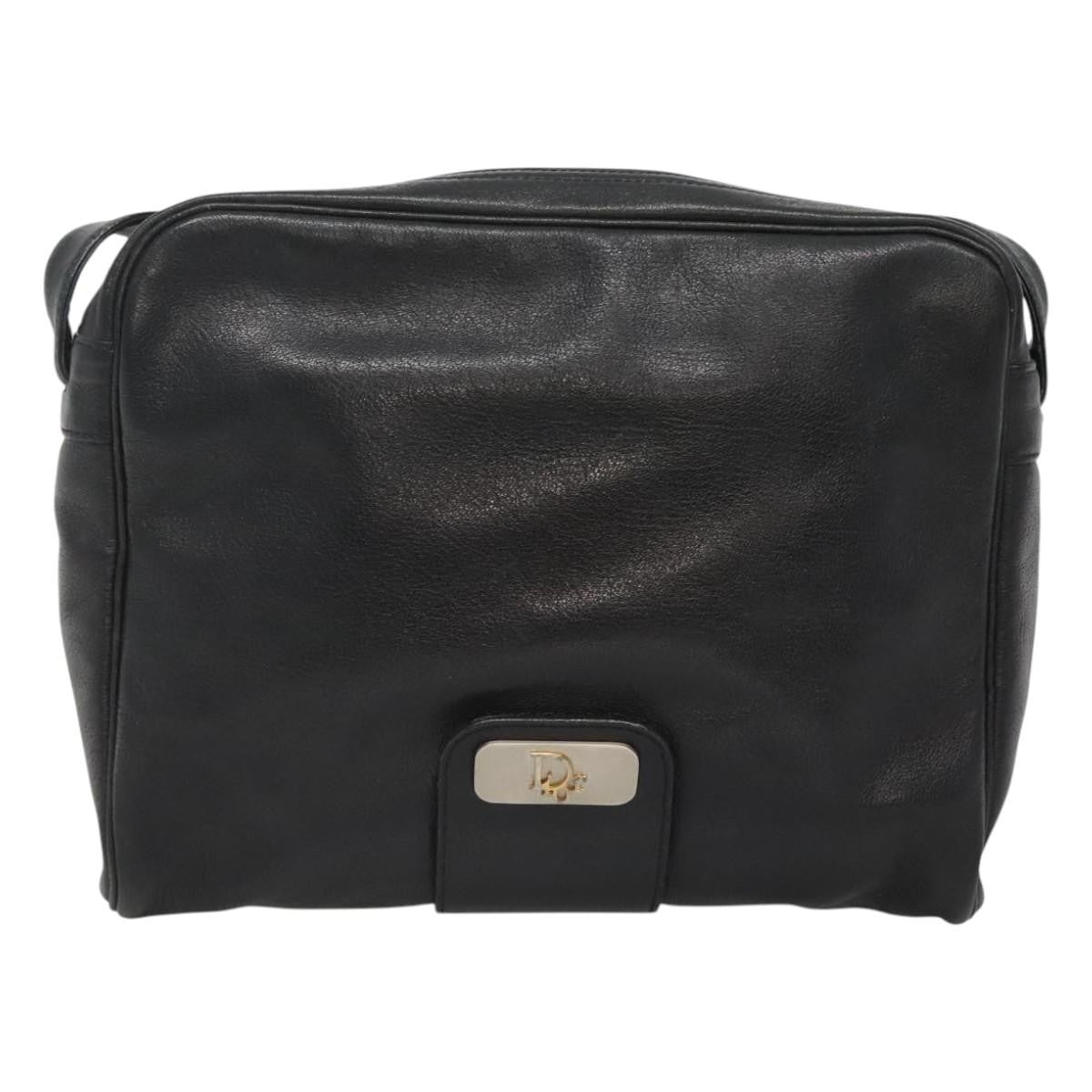 Christian Dior Shoulder bag Leather, BLACK, LEATHER, Shoulder bag