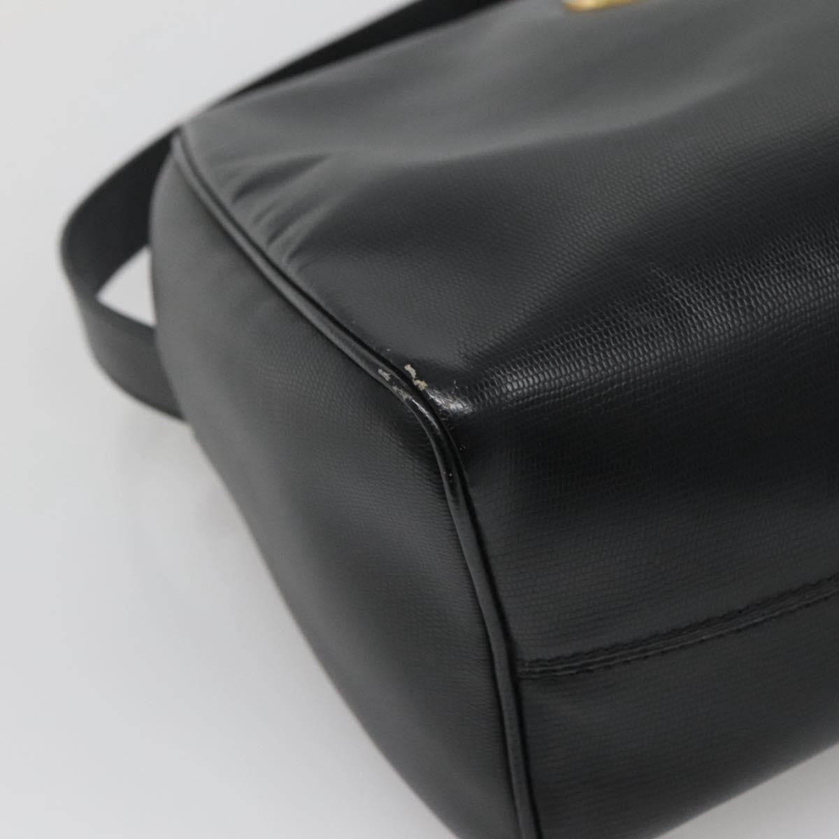 Celine Circle Logo Handbag Leather, BLACK, LEATHER, Handbag