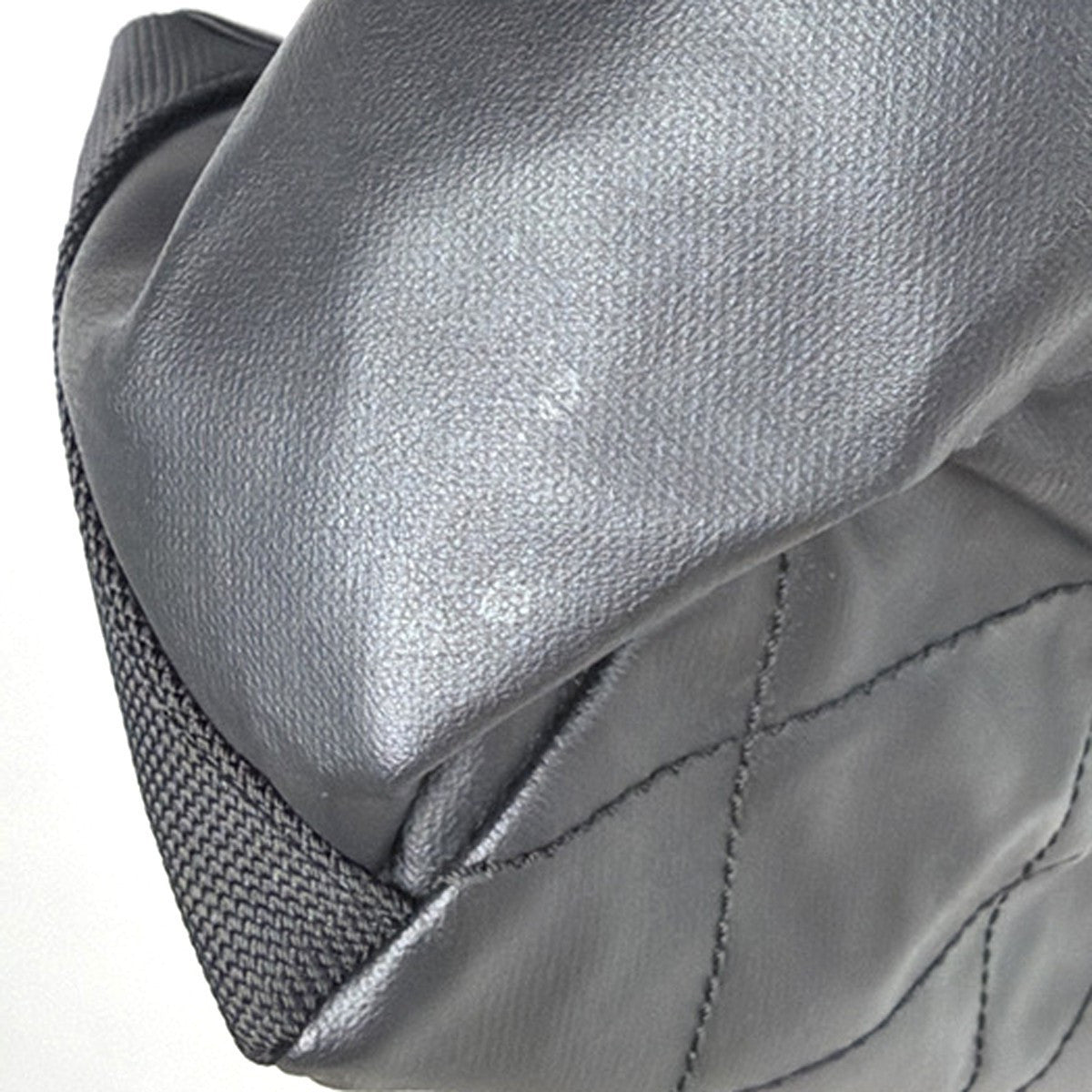 Chanel Biarritz Pocket Tote Quilted Coated Canvas, BLACK, CANVAS, Tote bag