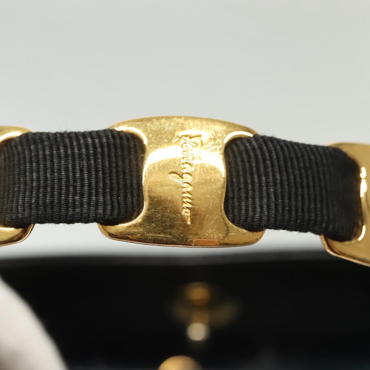 Salvatore Ferragamo Vala Handbag Canvas, BLACK, CANVAS, Handbag