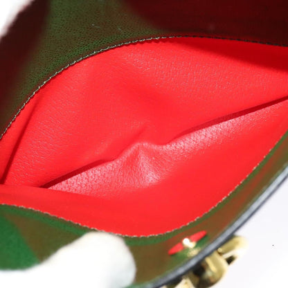 Celine Shoulder Bag Leather, GREEN, LEATHER, Shoulder bag