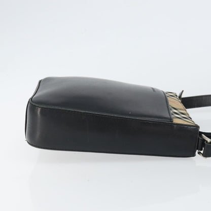 Burberry Nova check Shoulder bag Canvas, BEIGE, LEATHER, Shoulder bag