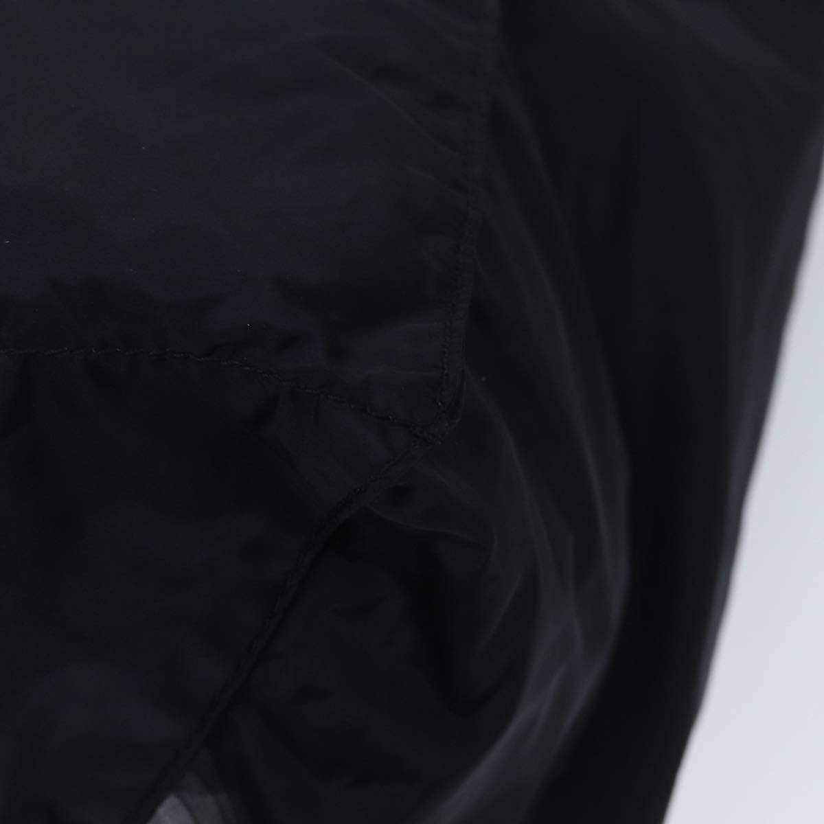 Prada Side Pocket Tote Nylon, BLACK, NYLON, Tote bag