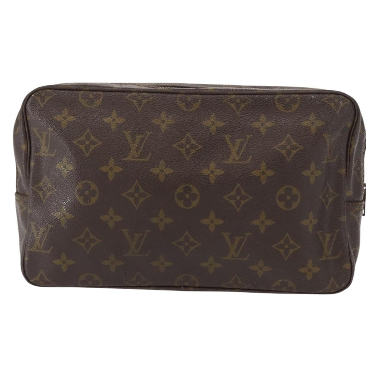 Louis Vuitton Trousse Toiletry Pouch Monogram Canvas, BROWN, CANVAS, Toiletry Case