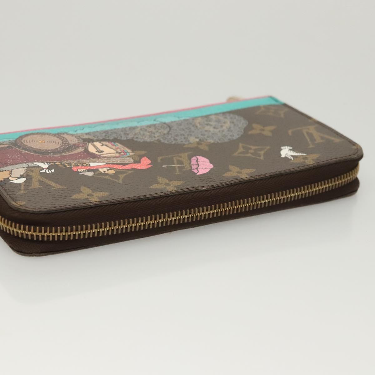 Louis Vuitton Porte-Monnaie Zippy Wallet Monogram Evasion, BROWN, CANVAS, Wallets