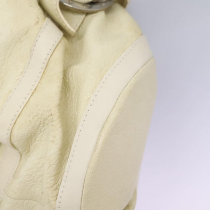 Bvlgari Chandra Satchel Leather, BEIGE, LEATHER, Handbag