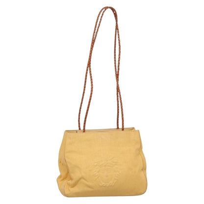 Versace Medusa Shoulder Bag Canvas, YELLOW, CANVAS, Shoulder bag