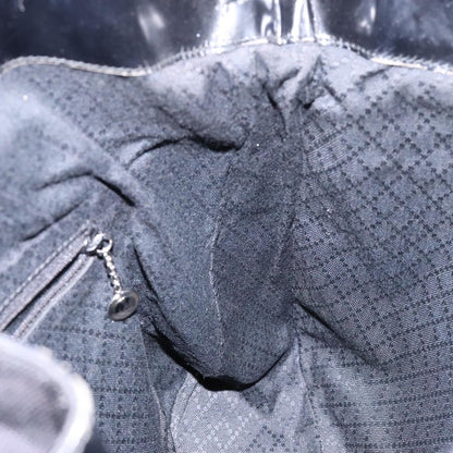 Gucci Vintage Bamboo Handle Tote Nylon, BLACK, NYLON, Tote bag