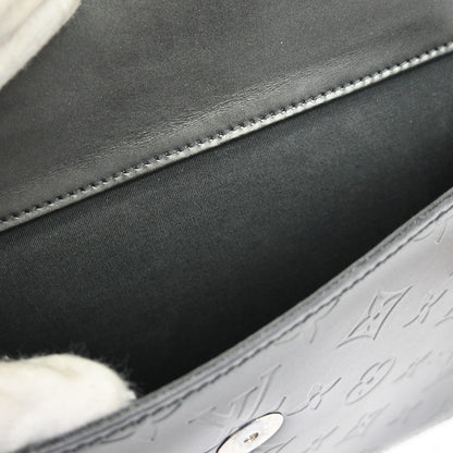 Louis Vuitton Mat Allston Handbag Monogram Vernis, Black, Leather, Shoulder Bag