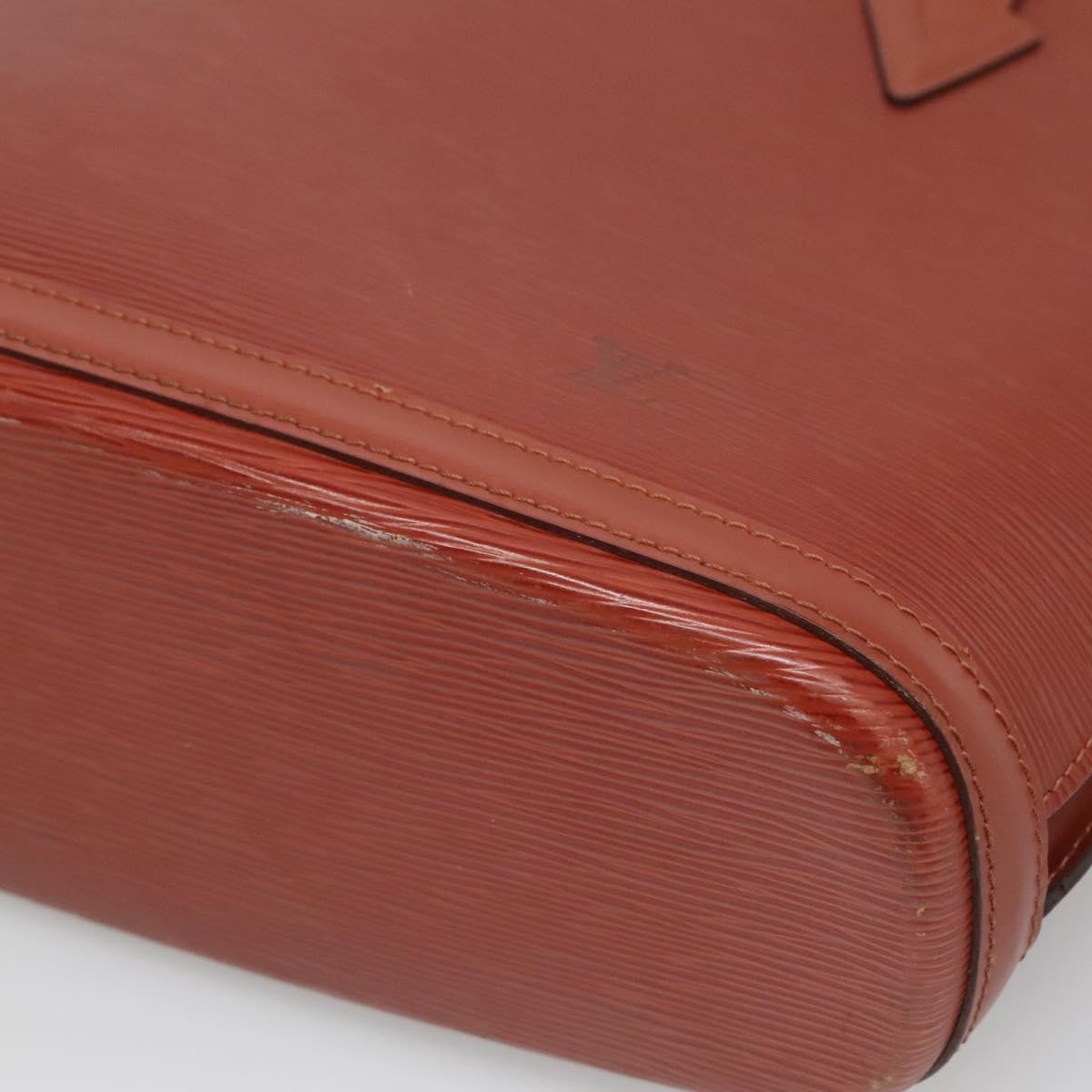 Louis Vuitton Lussac Handbag Epi Leather, BROWN, LEATHER, Shoulder bag