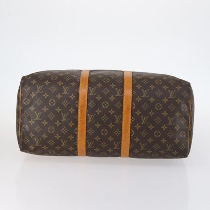 Louis Vuitton Keepall Bag Monogram Canvas, BROWN, CANVAS, Travel bag
