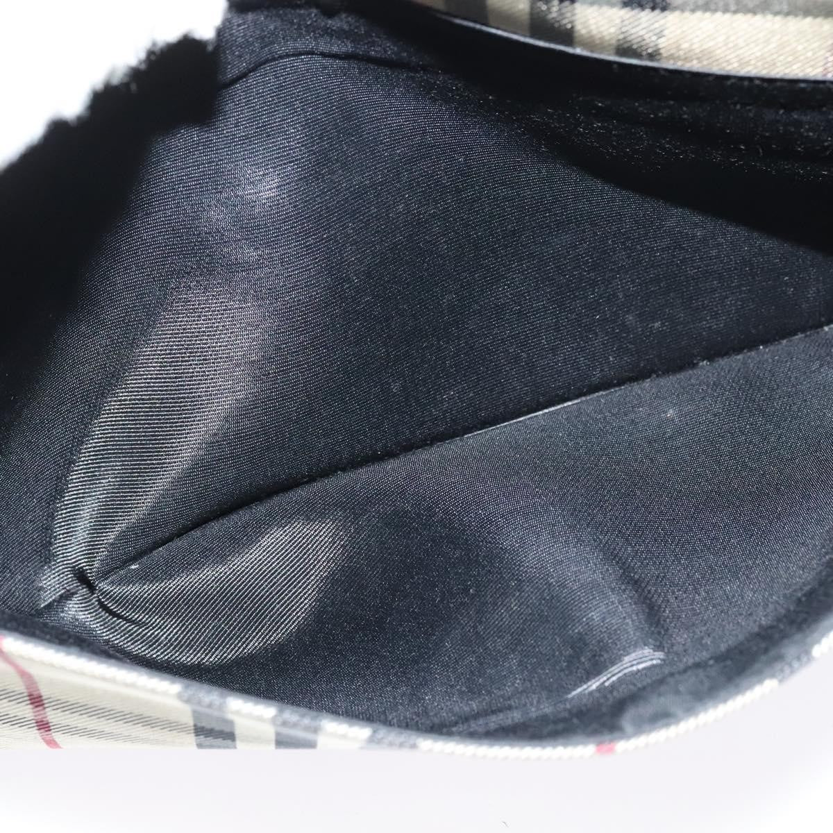 Burberry Vintage Flap Crossbody Bag Haymarket Canvas, BEIGE, NYLON, Shoulder bag