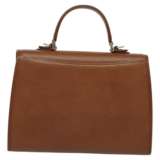 Burberry Vintage Handbag Leather, BROWN, LEATHER, Handbag